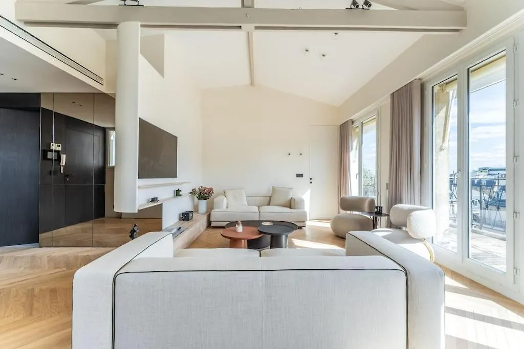 Luxueux Appartement Haussmannien Avec Vue Sur Paříž Apartmán
